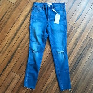 Madewell Roadtripper high rise distressed jeans